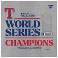 thumbnail image 4 of Men's Fanatics  Heather Gray Texas Rangers 2023 World Series Champions Locker Room Big & Tall T-Shirt, 4 of 4