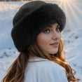 thumbnail image 5 of Womens Winter Faux Fur Bucket Hat, Fur Hat For Women & Warm Faux Mink Plush Design, Fluffy Fisherman Fuzzy Bucket Hat with Soft Plush for Cold Weather, 5 of 5