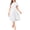 White, variant on a.Jesdani Womens Plus Size Dresses Flutter Sleeve A-Line Midi Dress Wedding Guest Dress Pink 2X