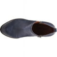 thumbnail image 5 of Lucky Brand Basel Almond-Toe Ankle Booties Indigo Blue Leather Low Cut Boot (Indigo, 10), 5 of 5