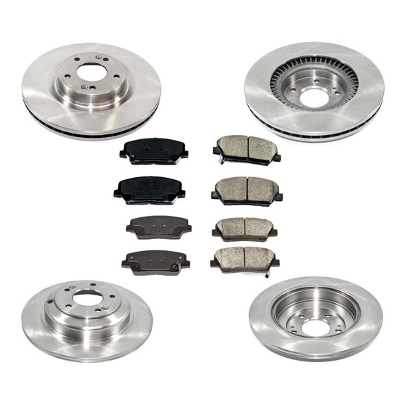 Disc Rotors Brake Pads for Base Model Hyundai Genesis Coupe No Brembo 10-16