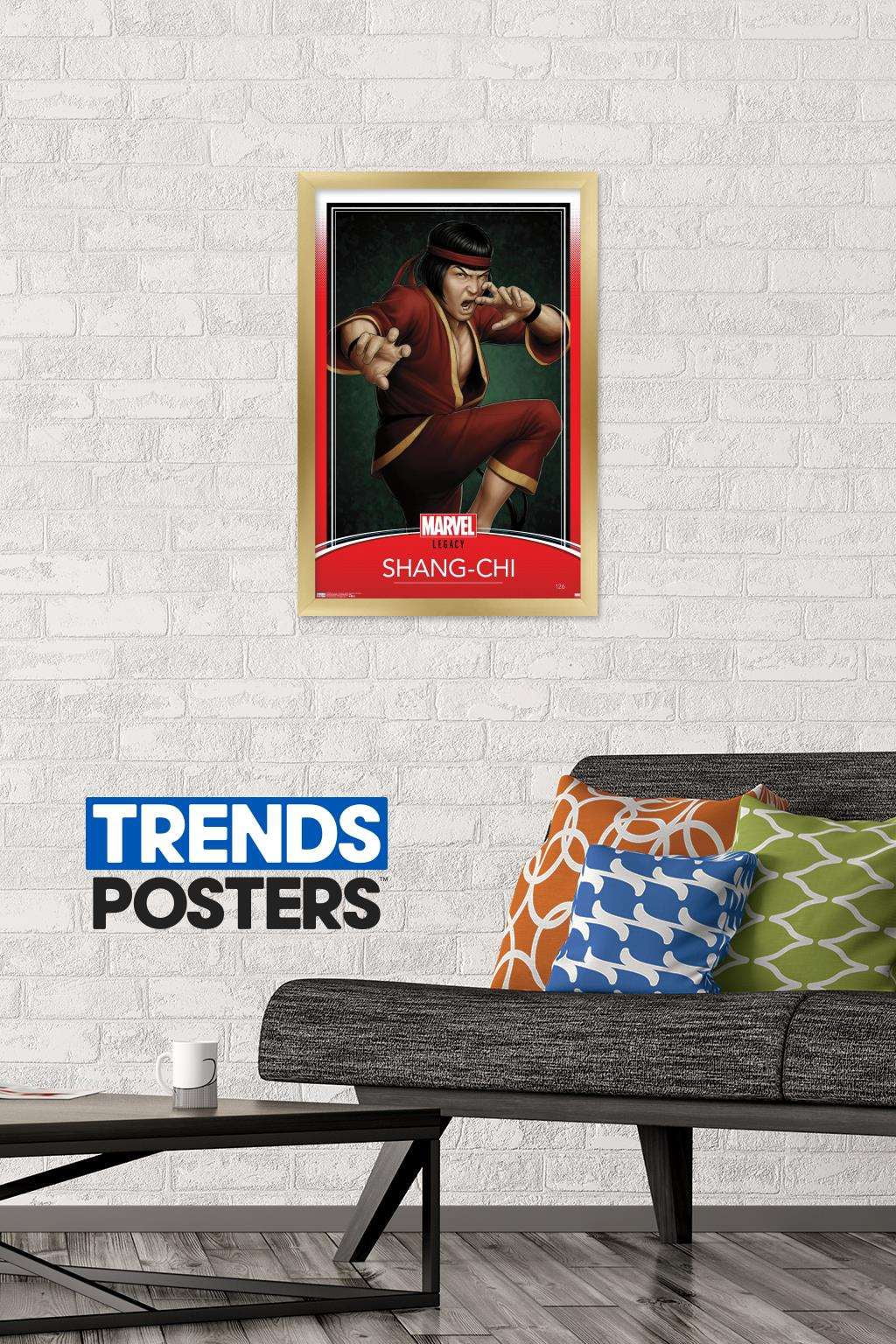 Marvel Comics - Shang- Chi - Master Of Kung Fu #126 Variant Wall Poster, 14.725" x 22.375", Framed