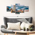 thumbnail image 2 of Elephant Stock Maryland Wall Art - Horizontal Multi Panel Canvas - Living Room Wall Decor - Places Multi Panel - Teal And Blue Decor - 42" x 19", 2 of 4