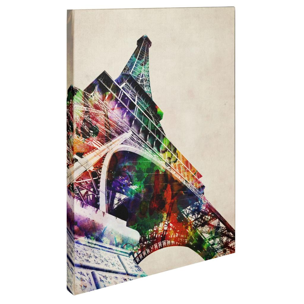 Trademark Art 'Eiffel Tower' Canvas Art by Michael Tompsett