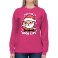 thumbnail image 2 of Santa on the Nice List Women's Sweatshirt, 2 of 3