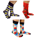 thumbnail image 4 of Calcetines De Vestir Caballero Colores Locos SET de 10 Pares Mad Socks Calcetines vestir divertidos, 4 of 5