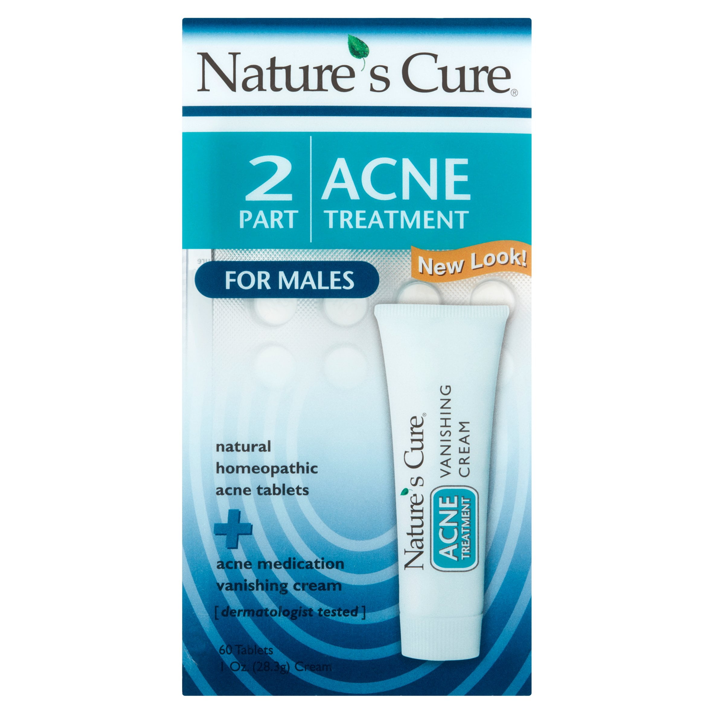 Nature's Cure 2 Part Acne Treatment for Males - Walmart.com - Walmart.com
