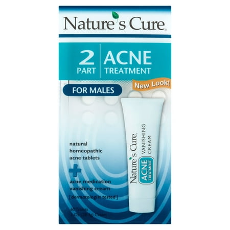 Nature's Cure 2 Part Acne Treatment for Males (Best Cure For Blackheads)