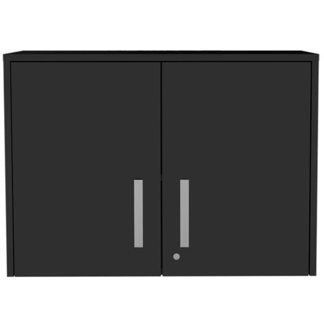 TUHOME Storage Cabinet - Wall Cabinet Engineered Wood in Black