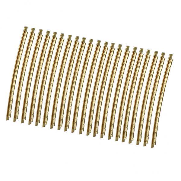 2 *21 piezas de alambre de traste de latón traste de pieza de guitarra dorada para folk /