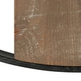 thumbnail image 6 of Kate and Laurel Ladd Modern Farmhouse 24" Diameter Numberless Wood and Metal Round Wall Clock, Brown and Black, 6 of 7