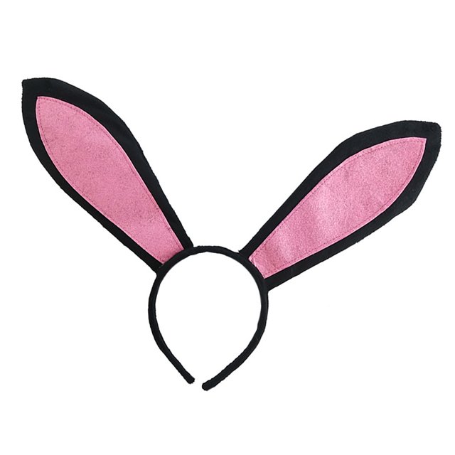 Bearachild Diadema con orejas de conejo de Pascua bonita, diadema de felpa, vestido, disfraz, diadema con orejas de conejo, fiesta, Pascua, decoraciones de Kits de decoración para fiestas No.04 Bearachild HA003730-04