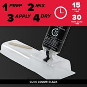 J-B Weld 50139 Plastic Bonder Body Panel Adhesive and Gap Filler Syringe - Dries Black - 25 ml 2