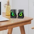 thumbnail image 6 of Computer Speakers Mini PC Speakers With Subwoofer Sound Cable RGB Light Emitting, 6 of 11