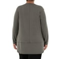 thumbnail image 6 of Athletic Works Women's Plus Active Long Sleeve French Terry Tunic, 6 of 7