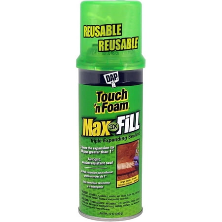 Touch 'n Foam 4001031212 MaxFill Maximum Expanding Sealant, Touch ‘n Foam Maxfill Expanding Foam Sealant 12 ounce By Touch n