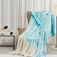 thumbnail image 3 of Fleece Throw Blanket Super Soft Warm Flannel Coastal Beach Blankets for Couch, Sofa Bed, Cozy,Fuzzy and Lightweight,Sand Wave Blue Teal,50x60 Inches, 3 of 7