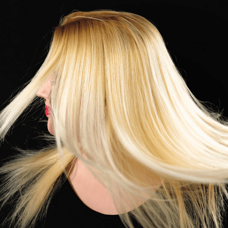 blonde hair back view png