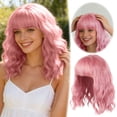 thumbnail image 2 of Ladies Curly Human Hair Wig for Carnival Party Decoration and Shoulder Length Styling, 2 of 8