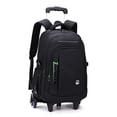 thumbnail image 1 of Mochila enrollable VIDOSCLA, equipaje de mano negra para niños y niños, 1 of 7