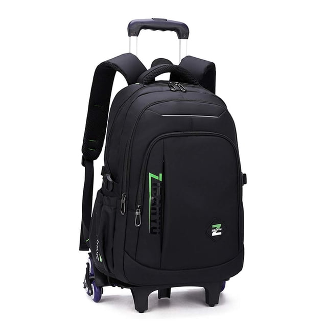Mochila enrollable VIDOSCLA, equipaje de mano negra para niños y niños