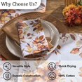 thumbnail image 6 of Split P Rustic Blooms Floral Brown Napkin Set Of 4, 6 of 6