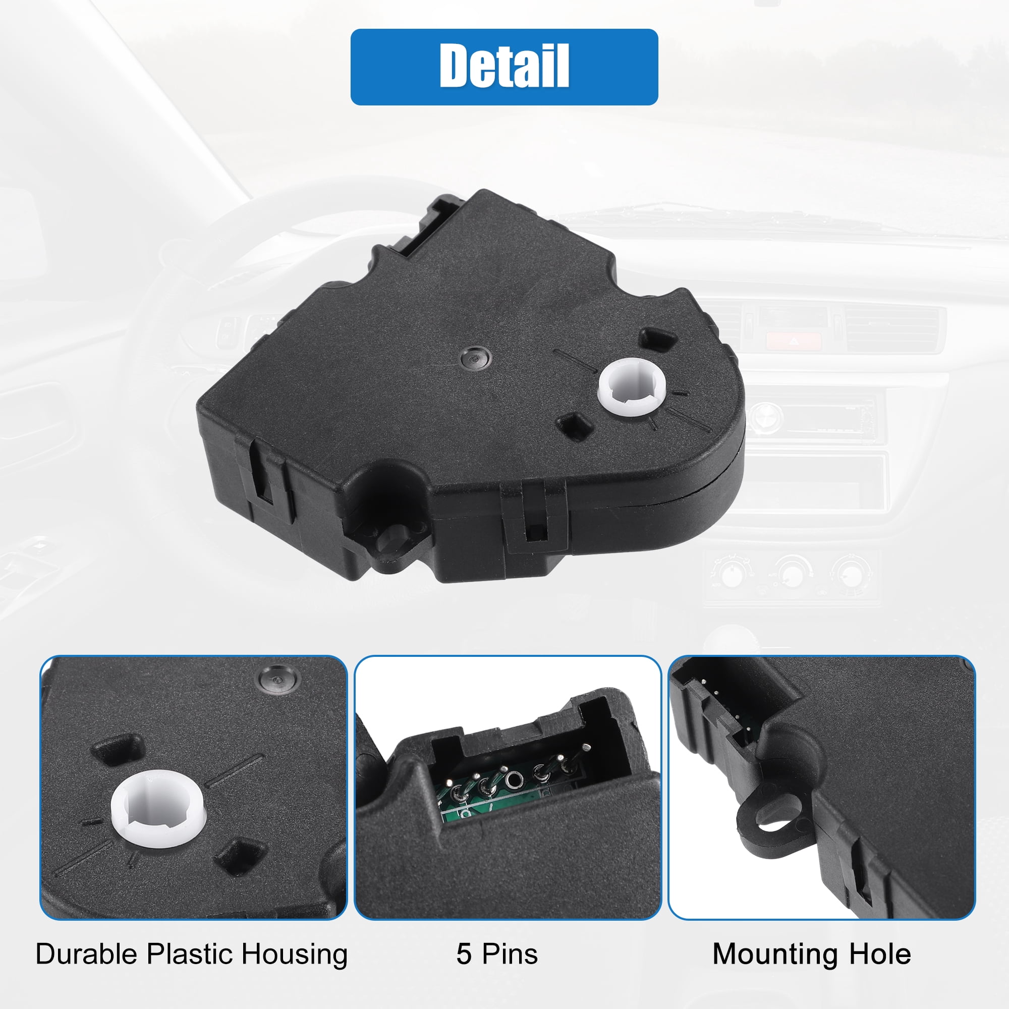 Unique Bargains 2pcs HVAC Air Door Actuator Heater Blend Door Actuator for Chevy