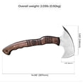 thumbnail image 3 of Engraved Camping Axe "Nanook" w/ Leather sheath, Camp Hatchet 13.77", 3 of 11