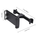 thumbnail image 2 of KAKOWELY Car Rear Pillow Bracket 1pc Car Rear Pillow Bracket Car Back Seat Holder Headrest Bracket Support For Phone Tablet (Black）7.09"X4.33"X2.76", 2 of 5