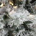 thumbnail image 3 of Northlight 9' Pre-Lit Artificial Christmas Tree Flocked Victoria Pine Multi-Function LED -, 3 of 4