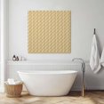 thumbnail image 3 of Beige Geometric Wall Art Painting on Canvas, Modern Moire Abstract Art Aesthetics Canvas Art Home Prints Wall Art Framed Modern Artwork for Living Room Bedroom Wall Decor 16x16in, 3 of 9