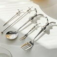 thumbnail image 4 of Bunny Silverware Set Stainless Steel Fork & Spoon with Rabbit Handles, Ideal for Easter Meals, Cute Travel Utensils for Babies, Quality Material, 4 of 6