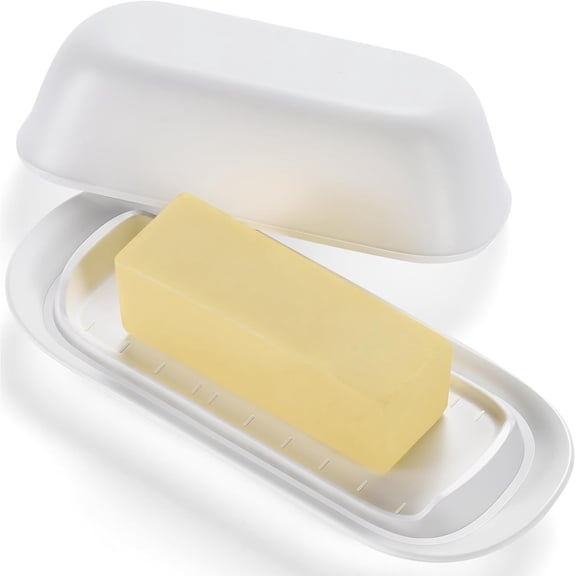 Unbranded Butter Dish with Lid 1-Count Standard Size