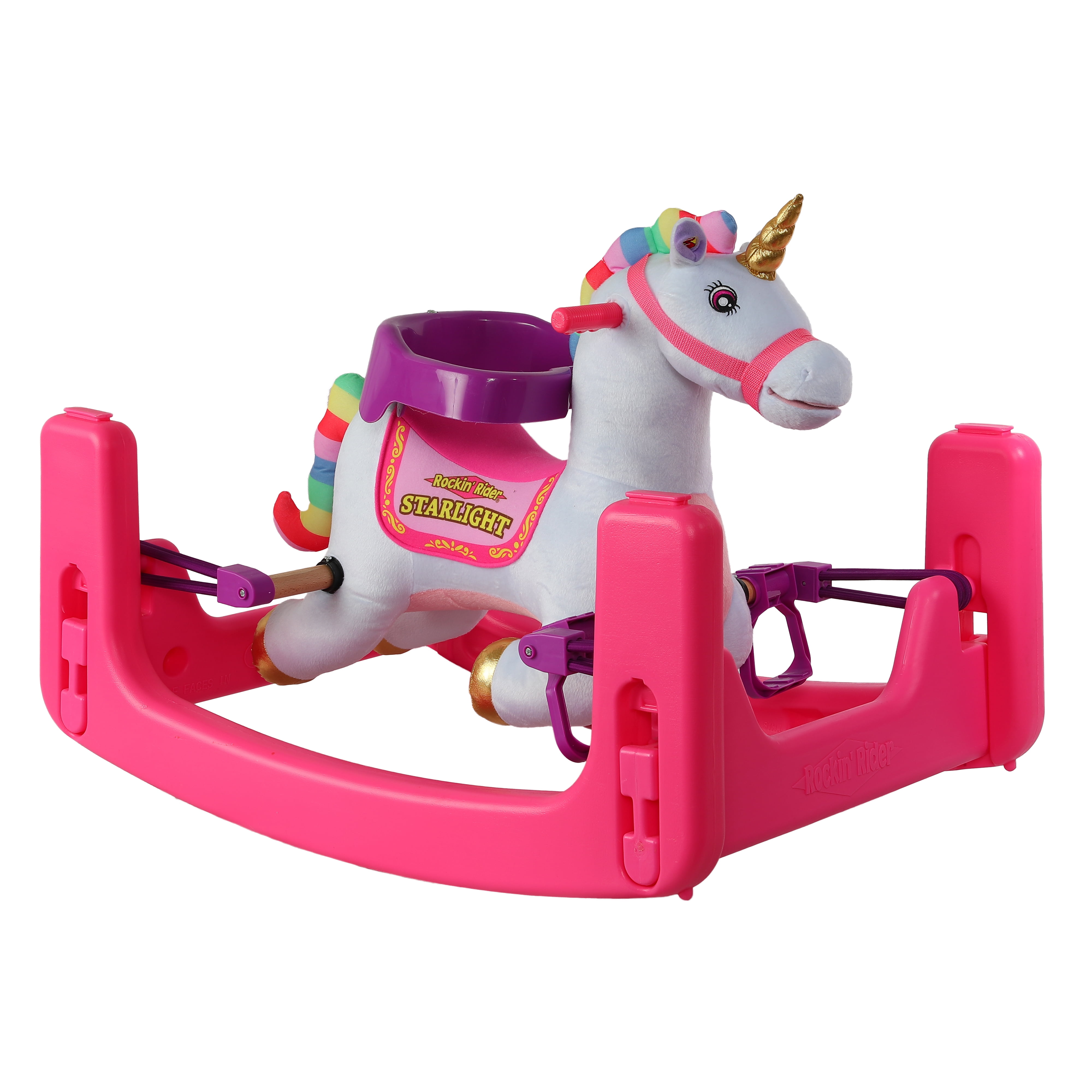 Ride On Toy Horse Theme Toddler Boys Girls Walking Troller w/ Wheels and Sound 