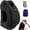 black, variant on Upgraded Inflatable Travel Pillow Air Cushion Neck Chin Support Headrest Portable Soft Nap Pillow for Airplane Car Office Travel