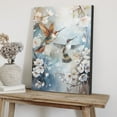 thumbnail image 5 of WFSposter Flower Bird Canvas Wall Art Decorations for Bedroom Bathroom Framed Artwork Modern prints picture Ready to Hang 12x16", 5 of 7