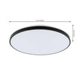 thumbnail image 3 of JONATHAN Y Astrid 21.25" 1-Light Modern Minimalist Iron Circle Integrated LED Flush Mount, Black, JYL7908A, 3 of 9