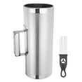 thumbnail image 1 of Uxcell Stainless Steel Guiro Shaker Instrument 5" x 12" Latin Percussion Instrument with Scraper Musical Training Tool Metal Guiro for Band Sand Hammer Performance, 1 of 6