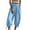 Light Blue, variant on Xunlbb Summer Sale! Women's Casual Loose Baggy Pocket Pants Fashion Playsuit Trousers Overalls Imitation Cotton And Linen Cropped Pants Gift for Women ,Black S