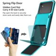thumbnail image 2 of Case for Galaxy Note 10 Case Wallet 4-Slot Pocket Credit Card ID Holder Scratch Resistant Dual Layer Protective Bumper Rugged Rubber Armor Hard Shell Cover for Samsung Galaxy Note 10 Sky Blue, 2 of 11