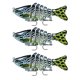 thumbnail image 1 of Soidarity Paquete de 3 señuelos de pesca de plástico de agua salada cebo falso atracción al aire libre Swimbaits artificiales Crankbait accesorio 10cm Pescar Tipo 6 Soidarity OD023723-06, 1 of 6