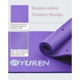 thumbnail image 5 of YR Thick Yoga Mat 1/2 Inch Stretching Pilates Hi-Density Foam Exercise Mats, Purple with Yoga Bag, 5 of 9