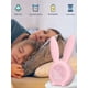 thumbnail image 2 of Reloj despertador para niños - Reloj despertador digital, iluminación ambiental regulable, lindo diseño de conejo, 5 tonos de llamada - Recargable, perfecto para dormitorios, 2 of 5
