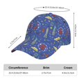 thumbnail image 2 of Fotbe New-York City Gorro Clásico de Béisbol, Gorra Ajustable con Broche Snapback, Gorro de Exterior de Algodón Suave, 2 of 6