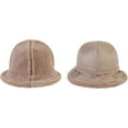 thumbnail image 6 of CoCopeaunts Solid Bucket Hat for Women Solid Suede Lamb Hair Warm Winter Hats Outdoor Sunscreen Reversible Double Sided Wear, 6 of 8
