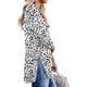 thumbnail image 4 of Mujer Tops Manga larga Cuello en V Ropa de niña Cremallera lateral Dividir Suéter femenino informal suelto, Blanco, XL Advancent AP003996-16, 4 of 5
