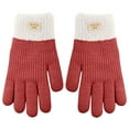 thumbnail image 2 of RXIRUCGD Women's Winter Printing Warm Touchscreen Knit Gloves( Red ), 2 of 5