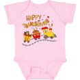 thumbnail image 3 of Inktastic Happy Thanksgiving Turkey Train with Food Boys or Girls Baby Bodysuit, 3 of 5