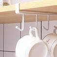thumbnail image 3 of Under Shelf Coffee Cup Mug Holders Hanger Storage Rack Hooks Kitchen W9C0, 3 of 8