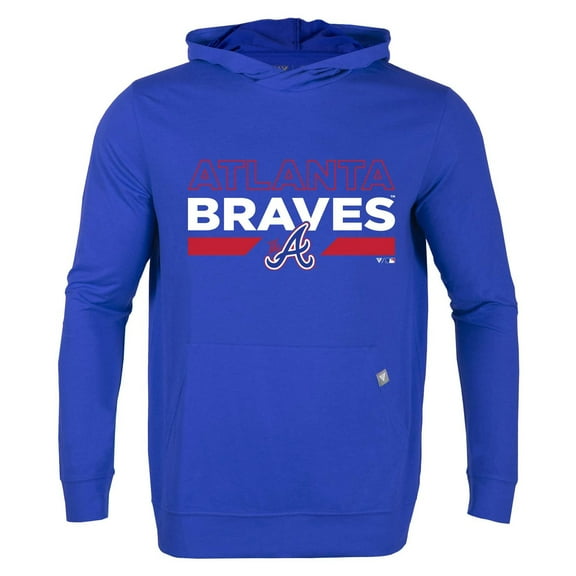 Men's Levelwear Royal Atlanta Braves City Connect Relay No Hitter Pullover Hoodie